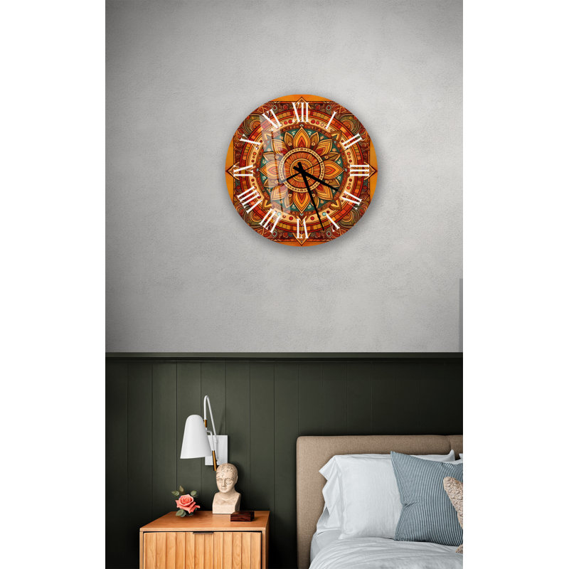 Horloge murale silencieuse 24 po, Blanc