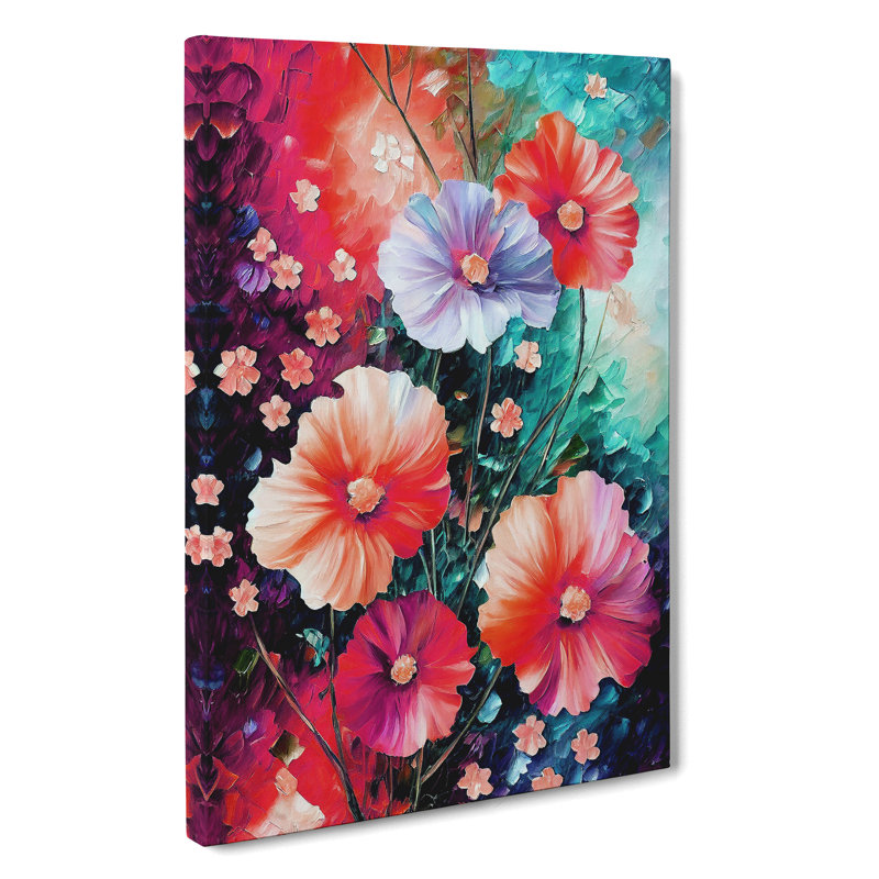 Bunch Of Flowers No.2 - Painting, No Matte, 50cm H x 35cm W x 3cm D, Wrapped Canvas