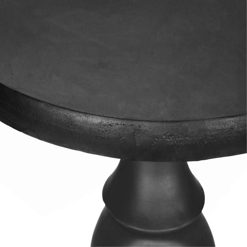 Table d'appoint, h 25 po, intérieur ou extérieur, chambre à coucher, bout, salon, table de chevet, ronde, table d'appoint, transitionnel