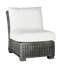 Fauteuil de chambre modulaire rustique tissé - gris ardoise-600847072-600847746-600847099