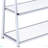 White and Chrome Bookshelf with 6 Shelves-1238548438