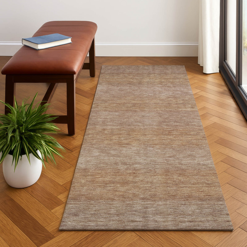 Premium Machine Washable Lubbers AMF1733 Stripe Rug, Runner 2'3" x 7'6"