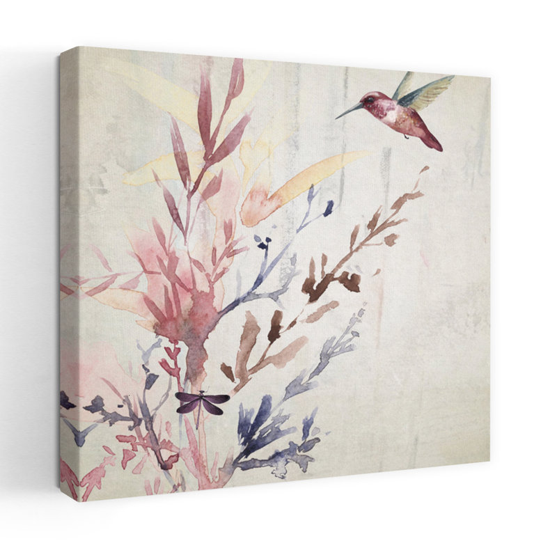 Attrait I, art floral floral et botanique contemporain, H 48 po x l 48 po
