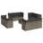 Vidaxl Garden Sofa Set Grey, Dark Grey