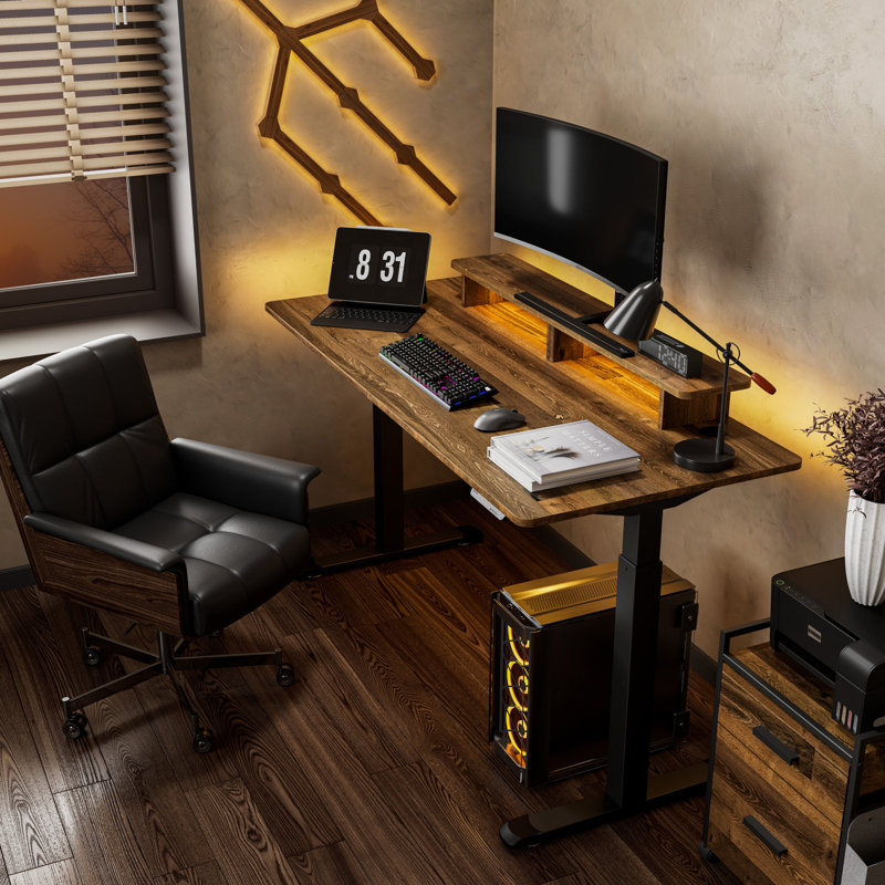 Salzer 160cm W Height Adjustable Rectangular Standing Desk