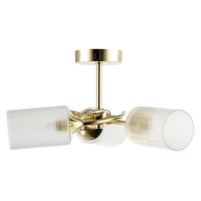 Glass Semi Flush Mount