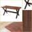 Kristofer Kitchen Dining Table Set, Rectangle Dining Table with Dining Bench(Table, 2 Benches)-122056383