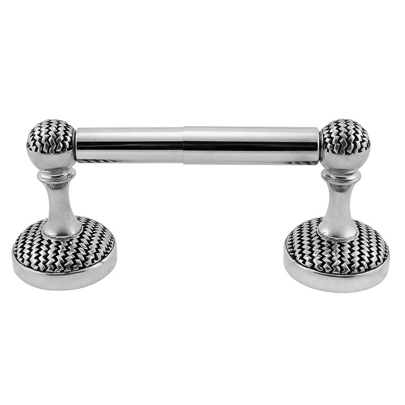 Cestino Wall Mounted Spring Toilet Paper Holder, Antique Silver