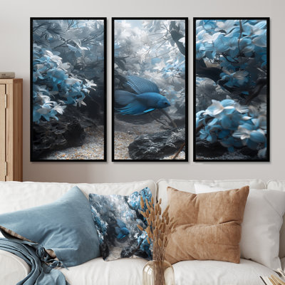 Sartell - Aquariums Wall Art Living Room Set