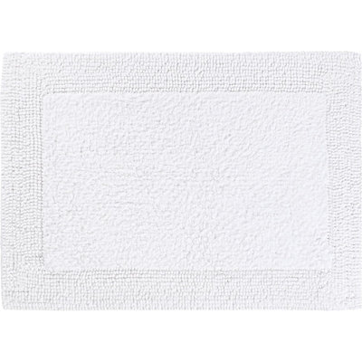 Cotton Bathroom Floor Rug - Water Absorbent Machine Washable Bathmat