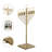Chabad Style Gold Finish Hanukkah Menorah For Entryway, Living Room, Office, And Kitchen With Led Light Bulbs And Remote Control For Easy Daily Hanukkah Lighting Sequence-1389784315