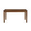 Ensemble de table de salle à manger de style transitionnel 7 pièces et 6 chaises d'appoint rembourrées en tissu texturé de style classique