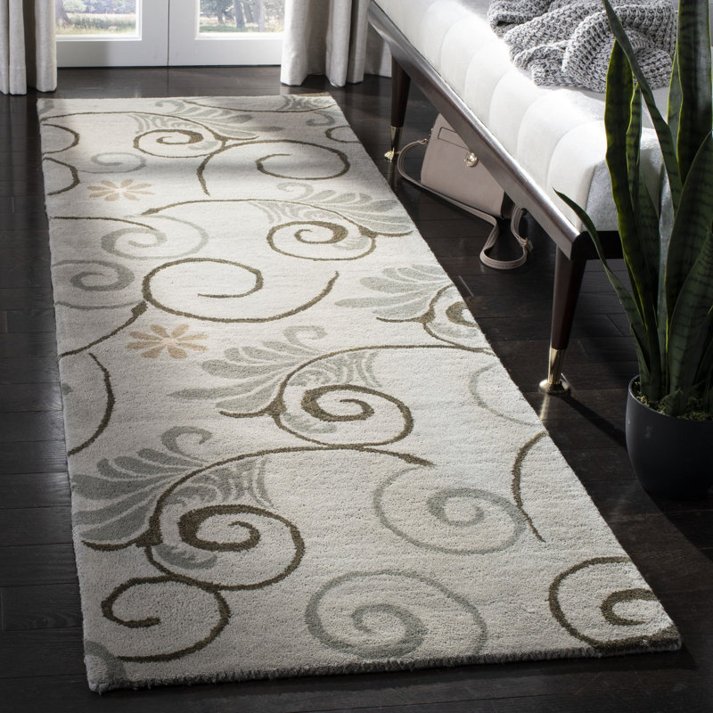 Chanler Hand-Tufted Wool Grey Area Rug, Runner 2'6" x 8'