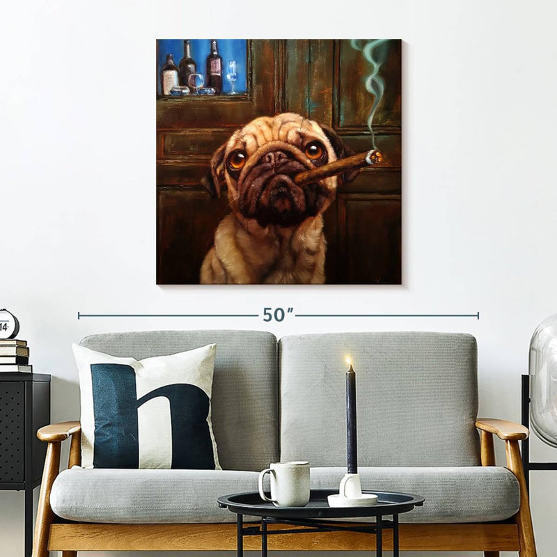 Ketti Uptown Pug, 30" H x 30" W