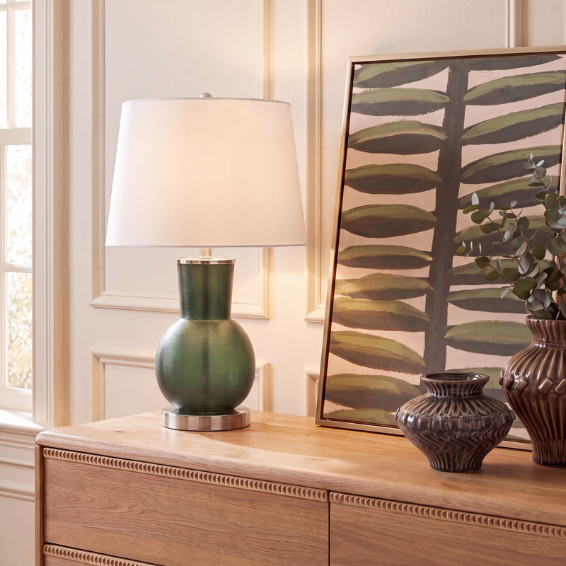 Kyell 23" Glass Table Lamp