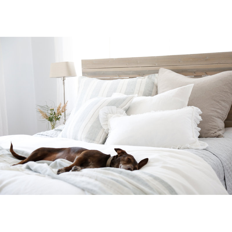 Laguna Square Pillow Cover & Insert, Ocean/Natural