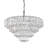 Symphony 9-Light Chrome Tiered Crystal Chandelier - Dimmable E12 Ceiling Fixture With Adjustable Chain
