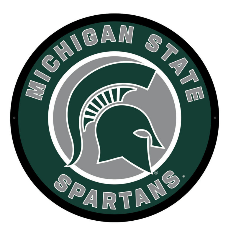 Enseigne murale 23 "NCAA Team, NCAA Michigan State