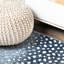 Tapis bleu / crème Lindhaus-308640811
