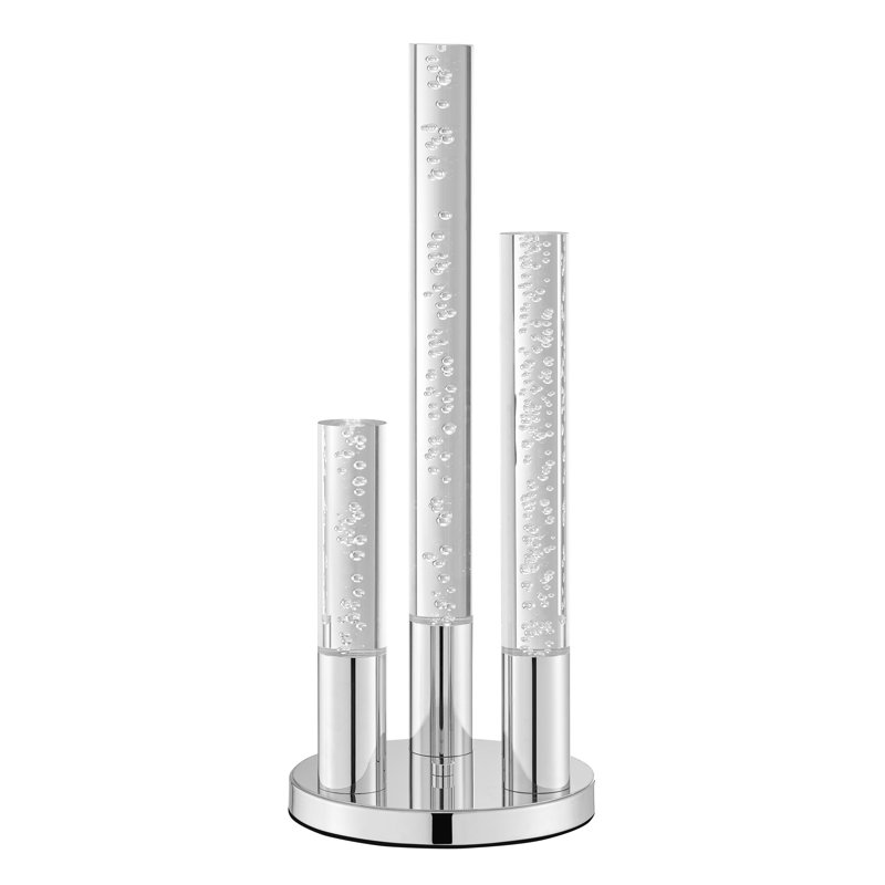 Lampe de table cylindrique à DEL en acrylique / 3 lumières