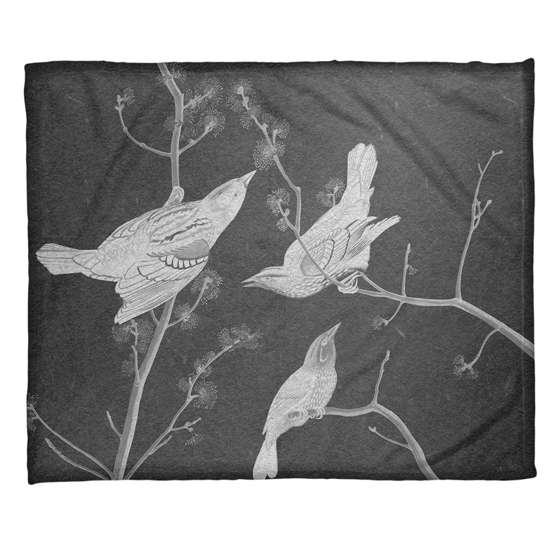 Sewn Throw Blanket, Gray