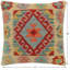 Coussin rustique en kilim tissé à la main
