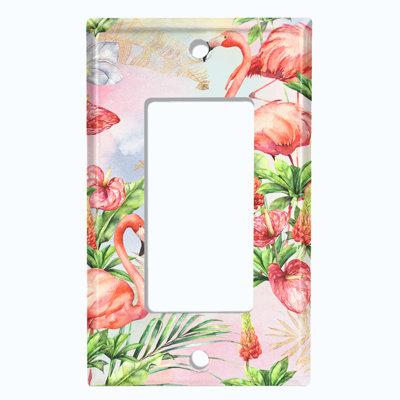 Patterned 1 - Gang Toggle Light Switch Standard Wall Plate