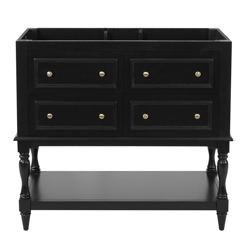 Meuble-lavabo 36 po sans lavabo, Black
