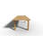 Flecia 7-Piece Rectangular Teak Outdoor Dining Set with Extendable Table and Stacking Armchairs