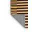 Tapis orange / noir en chenille / polyester tissé à la machine Smitty-165492362