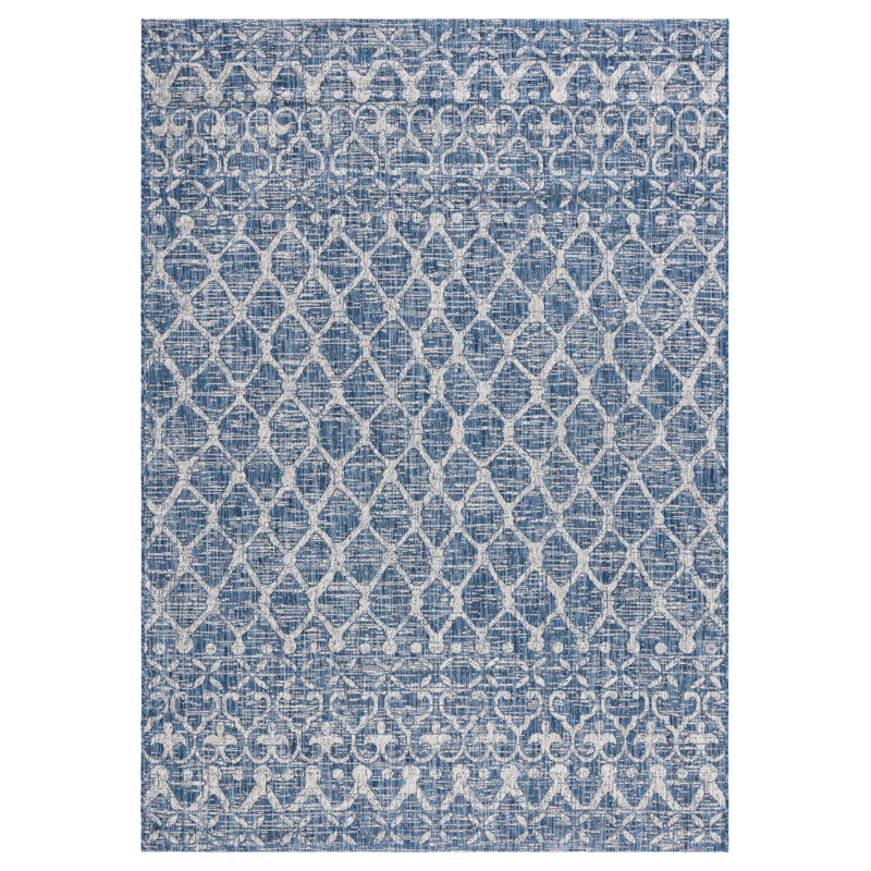 Courtyard Performance Geometric Indoor/Outdoor Area Rug, Rectangle 6'7" x 9'6"