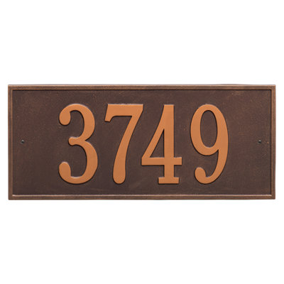 Hartford 1-Line Wall Address Plaque