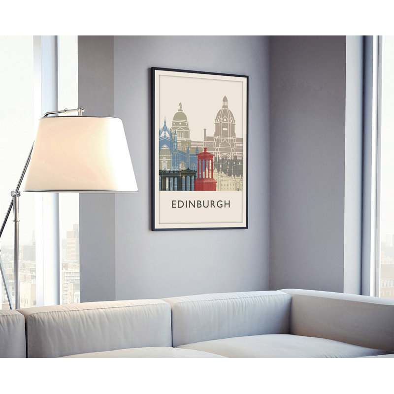 " Edinburgh " Painting Print, 16" W x 24" H x 0.35" D