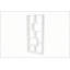 Étagère et bibliothèque asymétriques, 5 niveaux, blanc, design moderne pour un rangement et une décoration polyvalents-1050526298