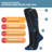 6 Pairs Compression Socks for Women & Men Knee High Cute Circulation Socks-S