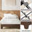 Platform Bed Frame with Wood & Metal Slats, 10.2" Underbed Storage, Easy Assembly,-434061190-434061195