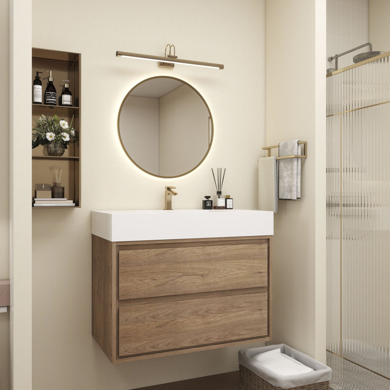 Base de meuble-lavabo 36 po Victoria, Teck / chêne