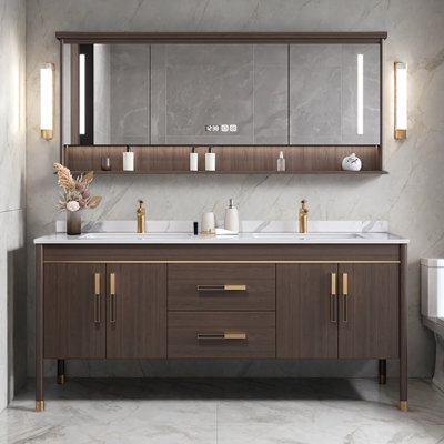 Chinese light luxury high-end bathroom cabinet