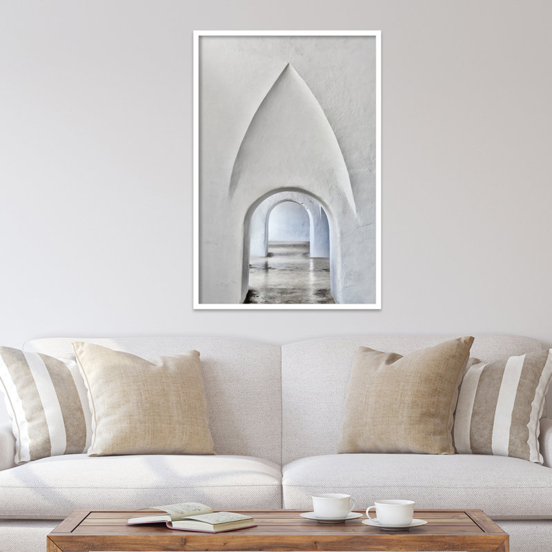 «Through Old San Juan» par Golie - reproduction de photo encadrée, H 41 po x l 28 po, Cadre blanc