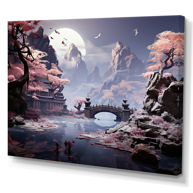 «Hinduism Ashrams Quiet Quartz Indian Expression II», reproduction sur toile, Toile tendue, H 34 po x l 44 po x P 1,5 po