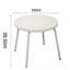 Ensemble de chaises longues en corde tissée 3 pièces avec repose-pieds et table d'appoint