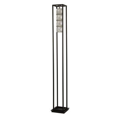Joleen 140.5cm Black LED Column Floor Lamp