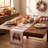 Fall Linen Table Runner 13x72, Vintage Truck Farmhouse Harvest Dining Décor