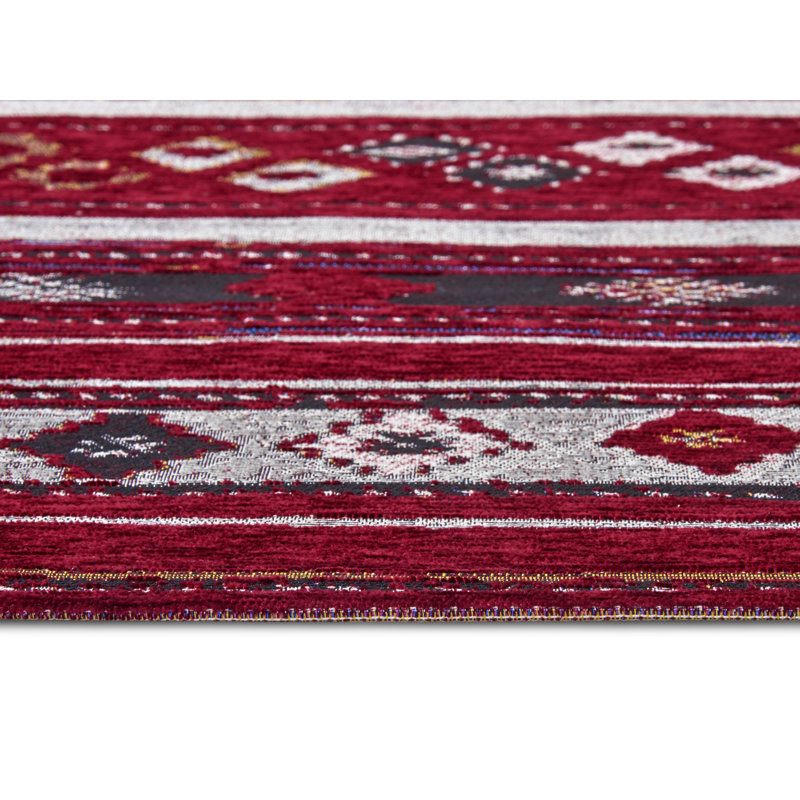 Gobelin Dark Red Rug, Rectangular 150 x 220cm