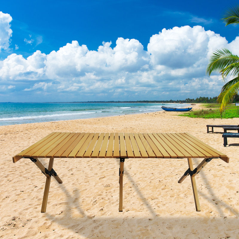 Table de pique-nique extérieure L 47,44 po x l 23,62 po Erimentha