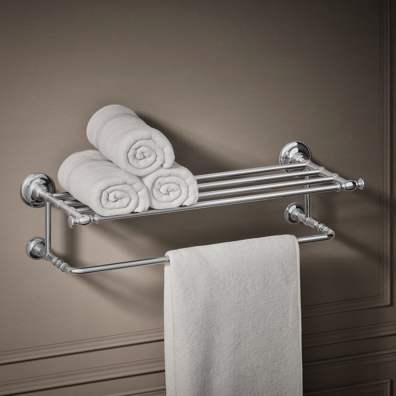 Artifacts Hotelier Wall Shelf, Polished Chrome