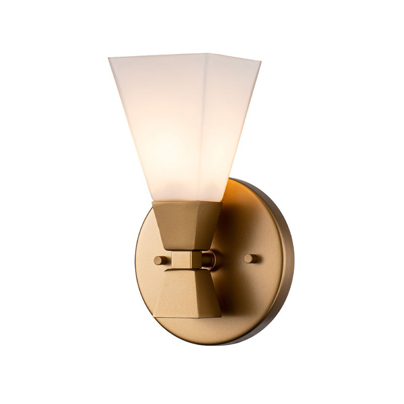 Bowtie 1 Light Bath Sconce, Lacquered Gold