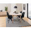 Keira Extendable Oak Round Solid Wood Base Dining Table