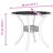 Canora Grey Patio Table White Diameter35.4"X29.5" Aluminum