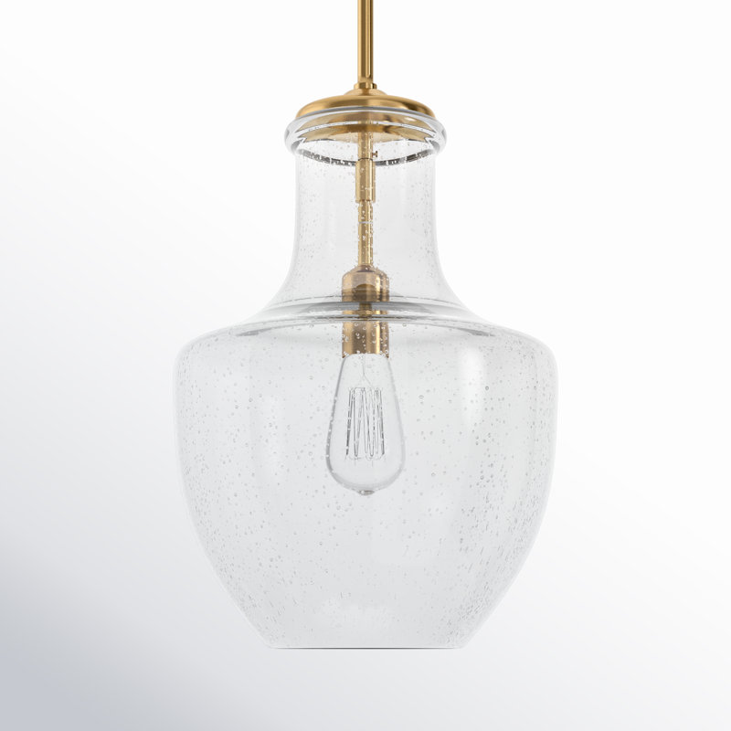 Ravenna 1 - Light Single Pendant, Satin Brass